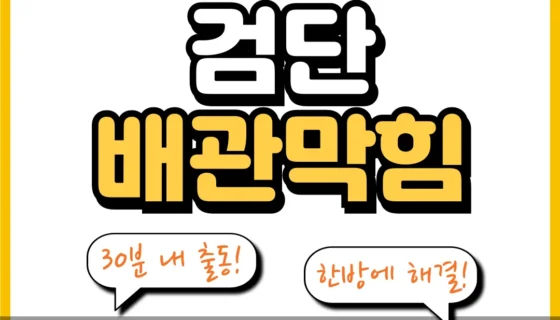 검단배관막힘