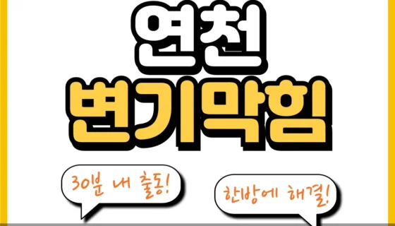 연천변기막힘