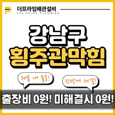 강남구횡주관막힘