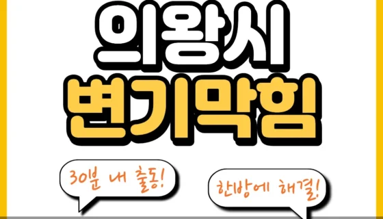 의왕시변기막힘