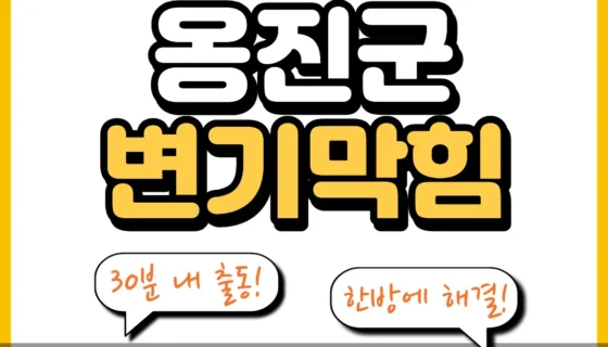 옹진군변기막힘