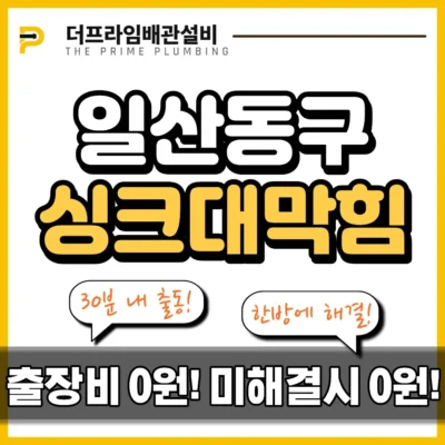일산동구싱크대막힘