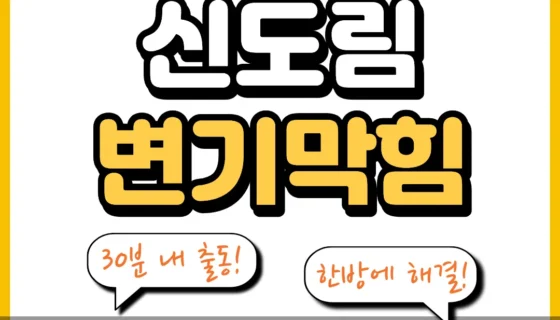 신도림변기막힘