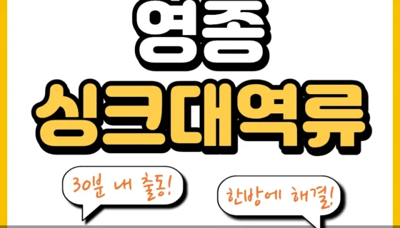 영종싱크대역류