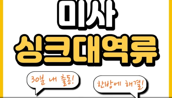 미사싱크대역류