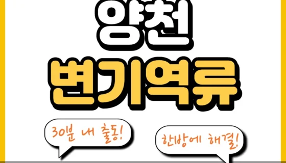 양천변기역류