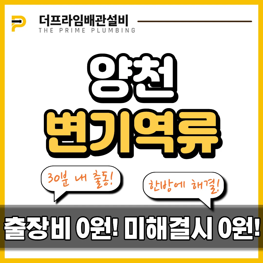 양천변기역류