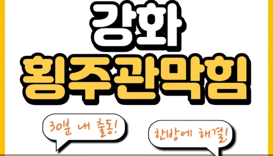 강화횡주관막힘