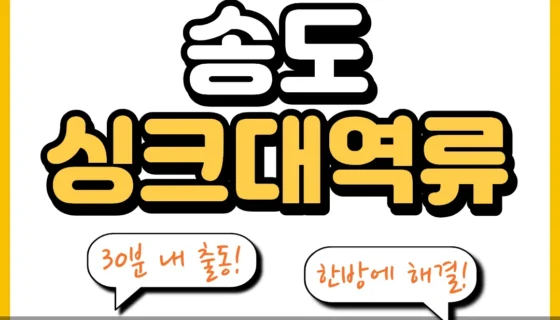 송도싱크대역류