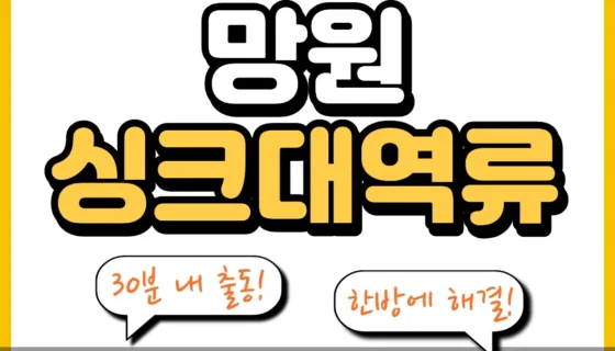 망원싱크대역류