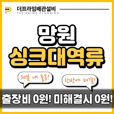 망원싱크대역류