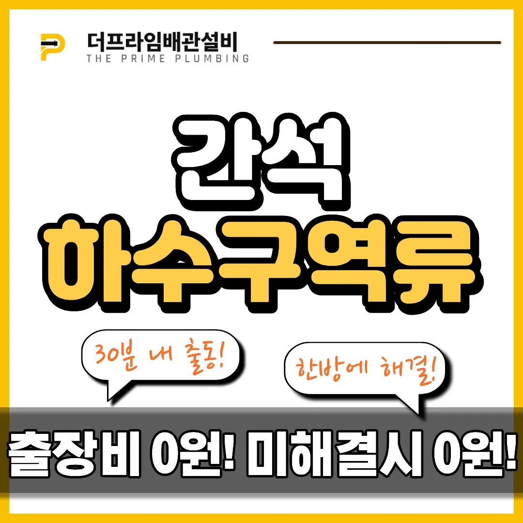 간석하수구역류