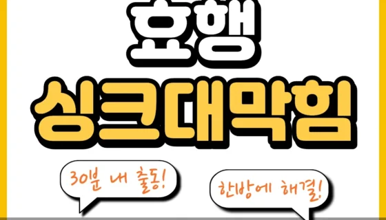 효행싱크대막힘